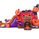 Halloween Pumpkin, Double Water Slide Bounce House with Blower