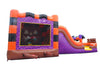 Image of Halloween Pumpkin, Double Water Slide Bounce House with Blower