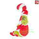 4.5' Gemmy Airblown Inflatable Christmas Hanging Grinch On Candy Cane