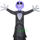 4' Gemmy Airblown Halloween Hanging Jack Skellington w/ Blinking light