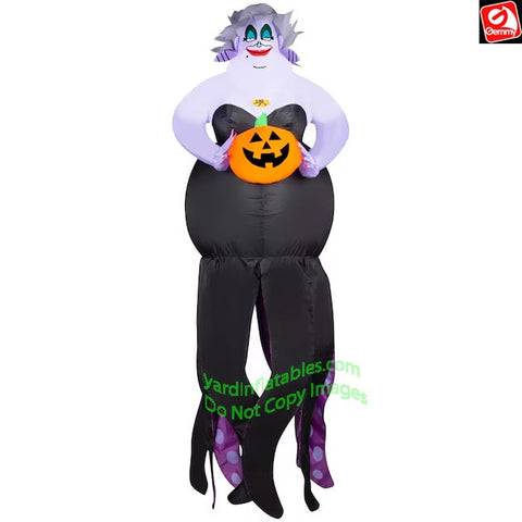 6' Gemmy Airblown Inflatable Halloween Disney's Little Mermaid Hanging Ursula