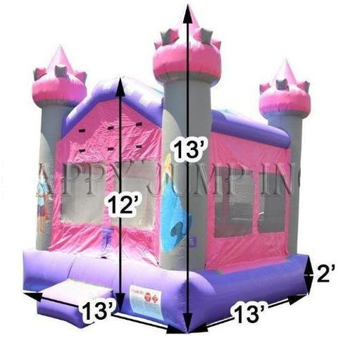 Happy Jump Commercial Bouncers 13' L Pink Castle by Happy Jump MN1108-13 13' L Pink Castle by Happy Jump SKU# MN1108-13