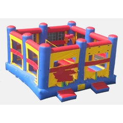 Happy Jump Inflatable Bouncers 11'H 5in1 Sports Combo by Happy Jump 7.5'H Bungee Run - Patriotic by Happy Jump SKU# IG5299