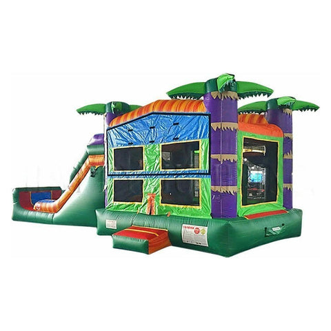 Happy Jump Inflatable Bouncers 12'H La Selva (5 in 1 Super Combo) by Happy Jump 30'L 14'H 5 in 1 Super Combo Castle Marble by Happy Jump SKU CO2151-1M