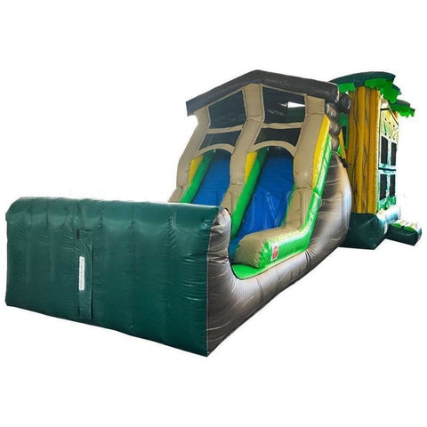 Happy Jump Inflatable Bouncers 13'H 5in1 Super Combo Double Lane Tropical by Happy Jump 781880277415 CO2182 13'H 5in1 Super Combo Double Lane Tropical by Happy Jump SKU# CO2182