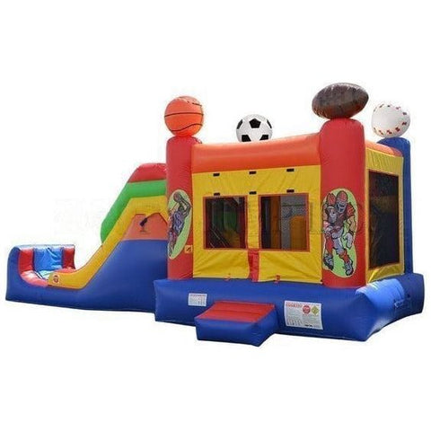 Happy Jump Inflatable Bouncers 13'H 5in1 Super Combo Sport by Happy Jump 16' Slide & Jump Combo Sports by Happy Jump SKU# CO2142