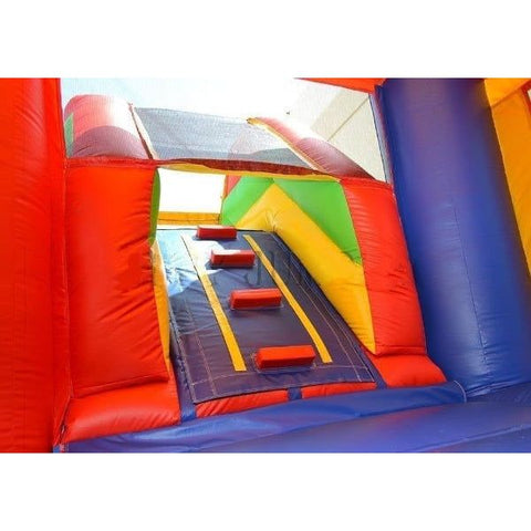 Happy Jump Inflatable Bouncers 13'H 5in1 Super Combo Sport by Happy Jump 16' Slide & Jump Combo Sports by Happy Jump SKU# CO2142