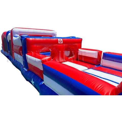 Happy Jump Inflatable Bouncers 13'H Obstacle Course 3 Patriotic Theme by Happy Jump 781880275985 IG5143 13'H Obstacle Course 3 Patriotic Theme by Happy Jump SKU# IG5143