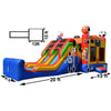 Image of Happy Jump Inflatable Bouncers 14'H 5in1 Super Combo Double Lane Sports Theme by Happy Jump 781880277439 CO2183 14'H 5in1 Super Combo Double Lane Sports Theme Happy Jump SKU# CO2183