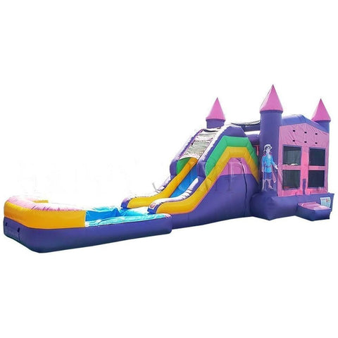 Happy Jump Inflatable Bouncers 14'H 5in1 Super Combo Princess with Pool by Happy Jump 781880277026 CO2167 14'H 5in1 Super Combo Princess with Pool by Happy Jump SKU CO2167