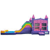 Image of Happy Jump Inflatable Bouncers 14'H 5in1 Super Combo Princess with Pool by Happy Jump 781880277026 CO2167 14'H 5in1 Super Combo Princess with Pool by Happy Jump SKU CO2167