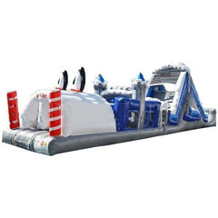 Happy Jump Inflatable Bouncers 15.5'H Penguin Glacier Obstacle Challenge by Happy Jump 781880252276 IG5141 15.5'H Penguin Glacier Obstacle Challenge by Happy Jump SKU#IG5141