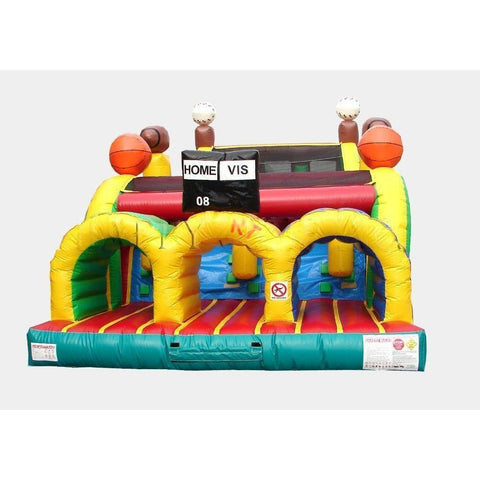 Happy Jump Inflatable Bouncers 15'H 3 Lane Mega Thrill Sports Theme by Happy Jump 781880252603 IG5252 15'H 3 Lane Mega Thrill Sports Theme by Happy Jump SKU# IG5252