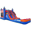 Image of Happy Jump Inflatable Bouncers 15'H 5in1 Super Combo Double Lane with Pool (Marble) by Happy Jump 781880277484 CO2190-1M