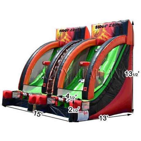 Happy Jump Inflatable Bouncers 15'H Double Hoop Zone by Happy Jump 781880220558 IG5356 15'H Double Hoop Zone by Happy Jump SKU# IG5356