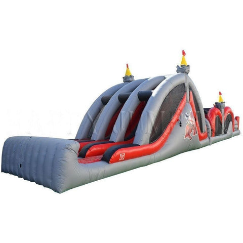 Happy Jump Inflatable Bouncers 15'H Dragon's Lair 3 Lane Mega Thrill by Happy Jump 15'H 3 Lane Mega Thrill Sports Theme by Happy Jump SKU# IG5252