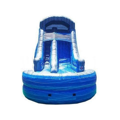 16'H Blue Magic Water Slide by Happy Jump