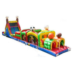 Happy Jump Inflatable Bouncers 16'H Obstacle Course 3 - Sports Theme by Happy Jump 781880251415 IG5124