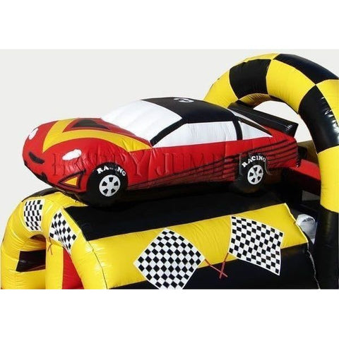 Happy Jump Inflatable Bouncers 16'H Race Car Obstacle Challenge by Happy Jump 781880252047 IG5134 16'H Race Car Obstacle Challenge by Happy Jump SKU#IG5134