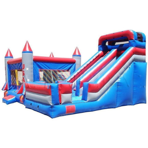 Happy Jump Inflatable Bouncers 16'H Slide & Jump Combo by Happy Jump 781880276661 CO2141 16'H Slide & Jump Combo by Happy Jump SKU#CO2141