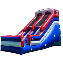 Happy Jump Inflatable Bouncers 16'H Slide Patriotic Theme by Happy Jump 16'H Slide by Happy Jump SKU# SL3130