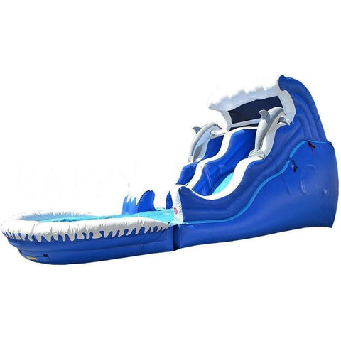 Happy Jump Inflatable Bouncers 18'H Double Drop Wave Slide Pool by Happy Jump Big Bear (16' Wet & Dry) by Happy Jump SKU# WS4116