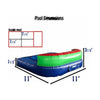 Image of Happy Jump Inflatable Bouncers 18'H Water Slide by Happy Jump 22' Double Bay Water Slide by Happy Jump SKU# WS4150