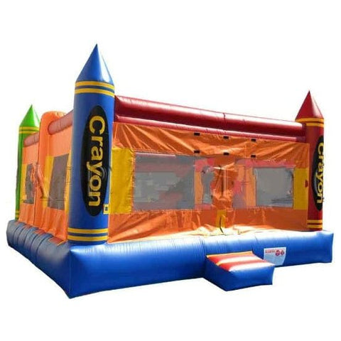 Happy Jump Inflatable Bouncers 20x20 Crayon Bounce by Happy Jump 10'H Castle Bounce by Happy Jump SKU#MN1246