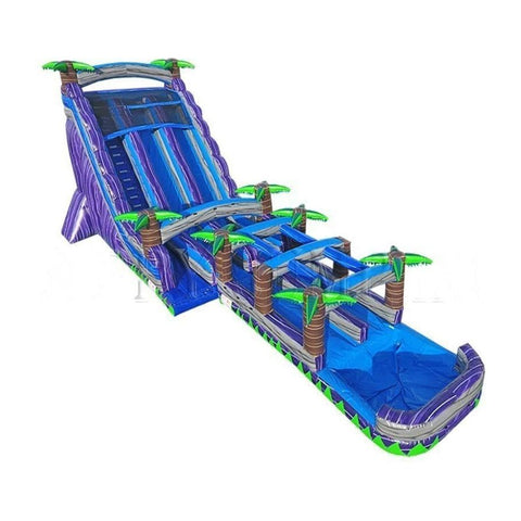 Happy Jump Inflatable Bouncers 22'H Double Bay Water Slide With Slip & Slide Pool by Happy Jump WS4153 22'H Double Lane Water Slide Primary Colors by Happy Jump SKU# WS4152