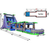 Image of Happy Jump Inflatable Bouncers 22'H Double Bay Water Slide With Slip & Slide Pool by Happy Jump 781880260424 WS4153 22'H Double Bay Water Slide Slip Slide Pool Happy Jump SKU# WS4153