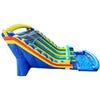 Image of Happy Jump Inflatable Bouncers 22'H Double Lane Water Slide Primary Colors by Happy Jump Blue Bay Water Slide (22' Double) by Happy Jump SKU# WS4151