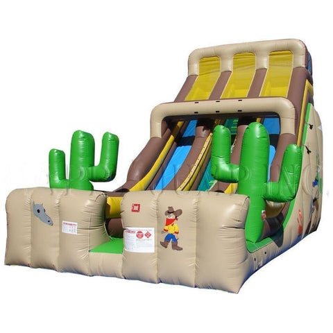 Happy Jump Inflatable Bouncers 24'H Double Lane Slide - Western by Happy Jump 24'H Double Lane Slide - Circus by Happy Jump SKU#SL3162