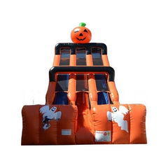 Happy Jump Inflatable Bouncers 24' Halloween Double Lane Slide by Happy Jump 781880252757 SL3174 24' Halloween Double Lane Slide by Happy Jump SKU#SL3174