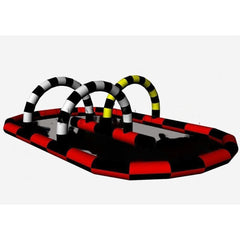 8'H Inflatable Race Track by Happy Jump