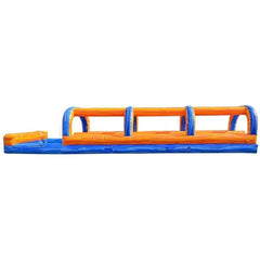 8'H Marble Slip & Slide Double Lane w Pool by Happy Jump