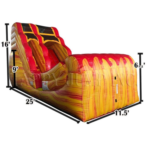 Happy Jump Inflatable Bouncers Molten Lava (16' Wet & Dry Slide) by Happy Jump 781880253624 WS4114 Molten Lava (16' Wet & Dry Slide) by Happy Jump SKU# WS4114