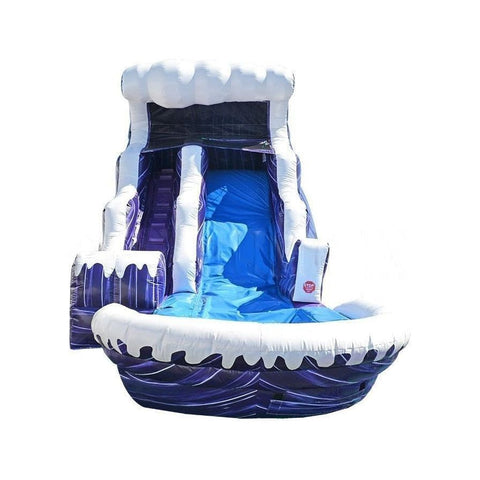 Happy Jump Inflatable Bouncers Purple Tantrum (18' Double Drop Water Slide) by Happy Jump 781880253716 WS4126 Purple Tantrum (18' Double Drop Water Slide) by Happy Jump SKU# WS4126