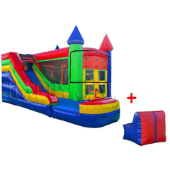13'H 5x Jump & Splash Castle PLUS (Pool + Stopper) by Happy Jump