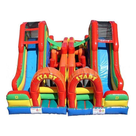 Happy Jump Water Parks & Slides 13'H Dual Lap Obstacle Challenge by Happy Jump 781880252481 IG5202 13'H Dual Lap Obstacle Challenge by Happy Jump SKU#IG5202