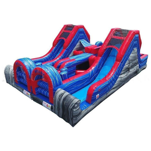 Happy Jump Water Parks & Slides 13'H Warrior Challenge Dual Lap Obstacle by Happy Jump IG5204 13'H Dual Lap Obstacle Challenge by Happy Jump SKU#IG5202