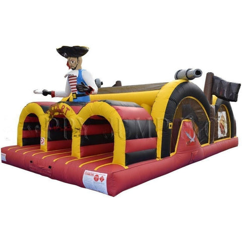Happy Jump Water Parks & Slides 14'H 3 Lane Mega Thrill Pirate by Happy Jump 13'H Camo 3 lane Mega Thrill by Happy Jump SKU#IG5255