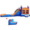 Image of Happy Jump Water Parks & Slides 14'H 5in1 Super Combo Marble PLUS (Pool + Stopper) by Happy Jump 14'H 5in1 Super Combo PLUS (Pool + Stopper) by Happy Jump SKU# CO2171