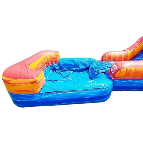 Happy Jump Water Parks & Slides 14'H 5in1 Super Combo Marble PLUS (Pool + Stopper) by Happy Jump 781880277392 CO2171-1M