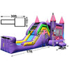 Image of Happy Jump Water Parks & Slides 14'H 5in1 Super Combo Princess by Happy Jump 781880276685 CO2154 14'H 5in1 Super Combo Princess by Happy Jump SKU#CO2154