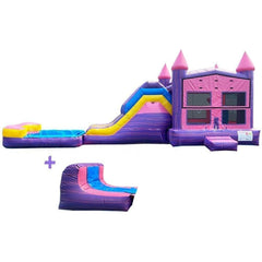 Happy Jump Water Parks & Slides 14'H 5in1 Super Combo Princess Marble PLUS (Pool + Stopper) by Happy Jump CO2172-1M