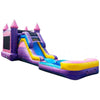 Image of Happy Jump Water Parks & Slides 14'H 5in1 Super Combo Princess Marble PLUS (Pool + Stopper) by Happy Jump CO2172-1M