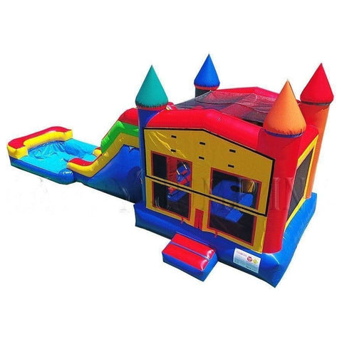 Happy Jump Water Parks & Slides 14'H 5in1 Super Combo with Pool by Happy Jump CO2170 14'H 5 in 1 Super Combo Castle Pool (Marble) Happy Jump SKU# CO2170-1M