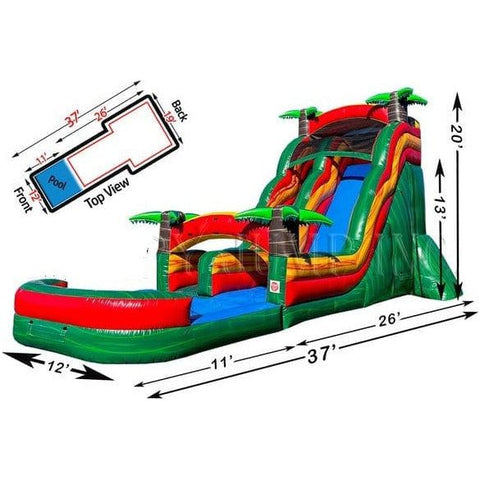 Happy Jump Water Parks & Slides 20'H Angel Falls by Happy Jump 781880261001 WS4190 20'H Angel Falls by Happy Jump SKU# WS4190