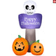 4.5' Gemmy Airblown Inflatable Halloween Sign w/ Skull and Jack O' Lanterns