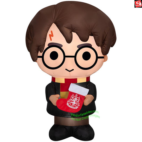 4.5' Gemmy Airblown Inflatable Christmas Harry Potter w/ Stocking